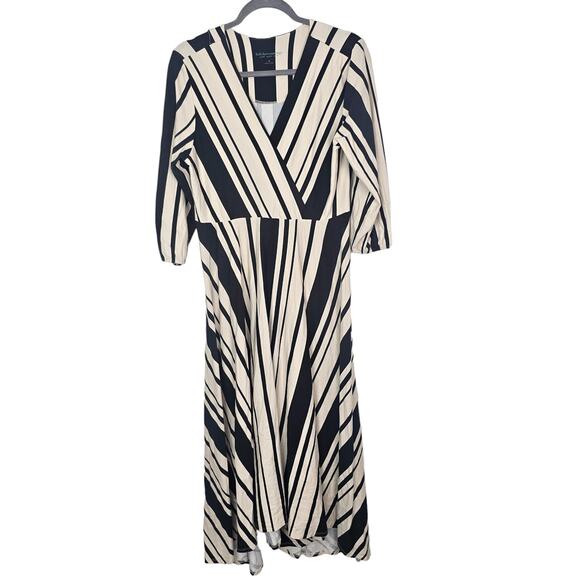 Soft Surroundings Dress Maxi Dress Chanson De Le Fontaine Faux Wrap Dress M - Picture 1 of 10